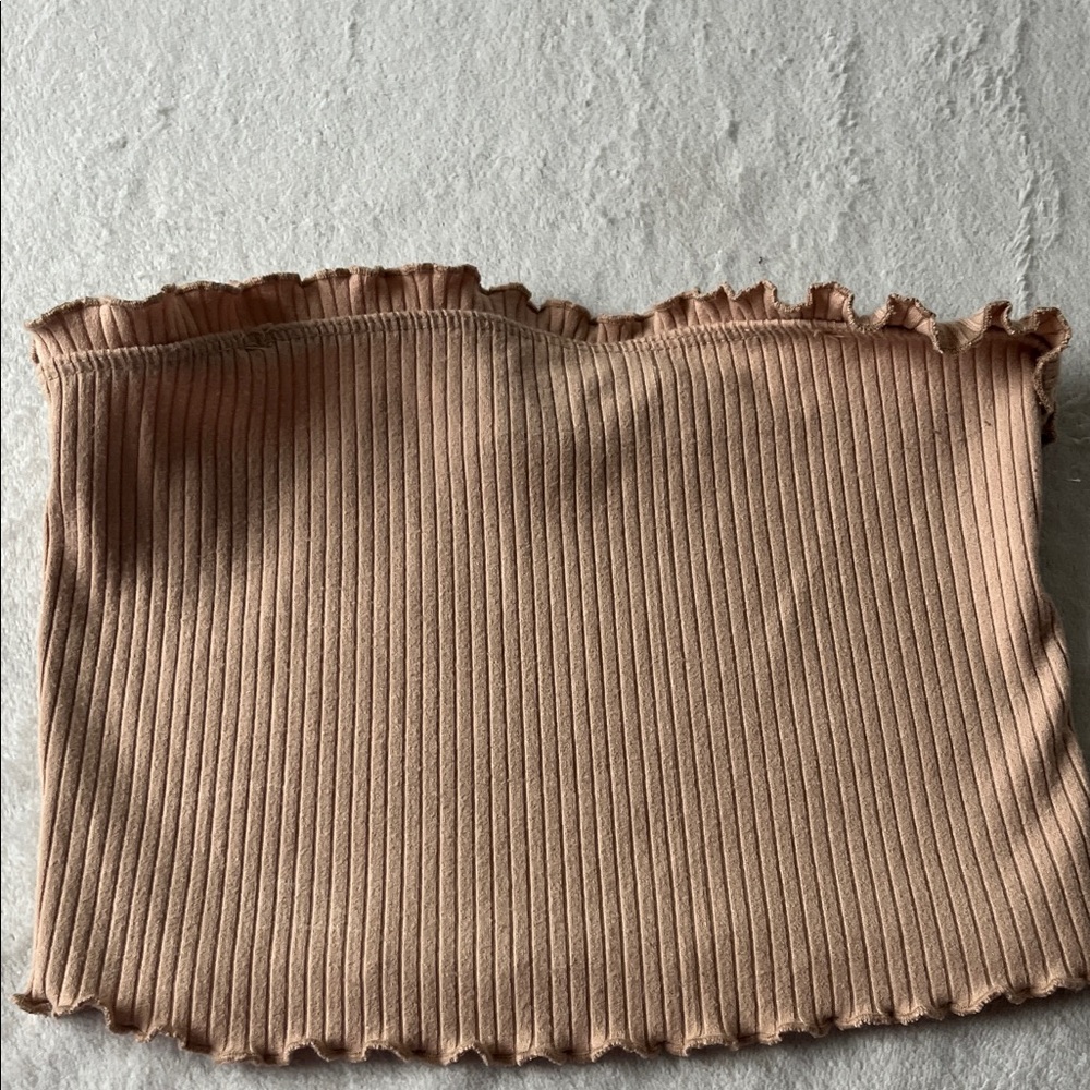 Forever 21 Ribbed Brown Mini Skirt
